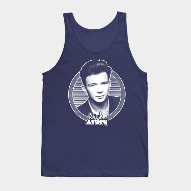 Rick Astley 80s Aesthetic Tribute Design Tank Top by DankFutura